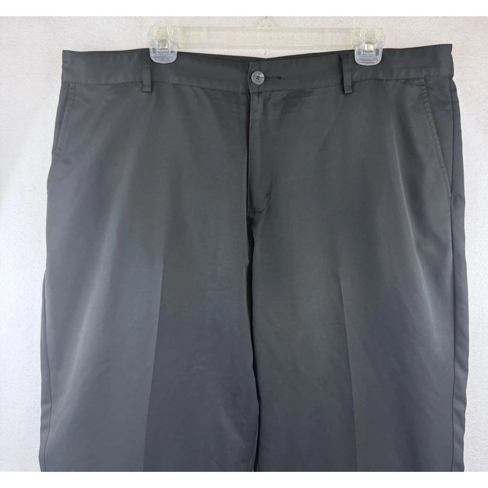 Adidas Mens Climalite Black Golf Pants 38x32 AE7002 Performance Moisture Wicking